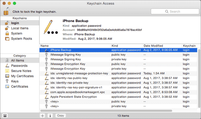 Double-click iPhone backup
