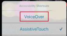 VoiceOver in iPhone/iPad