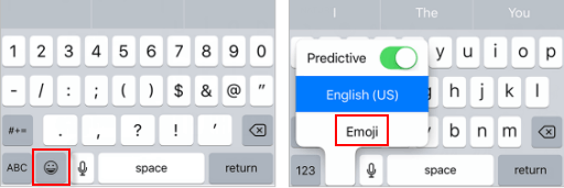 Switch to Emoji Keyboard