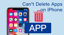 cannot delete apps on iphone