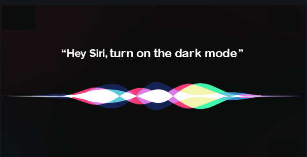 Tell Siri to turn on dark mode