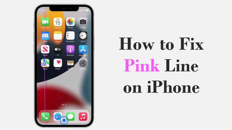 how to fix pink line on iphone screen