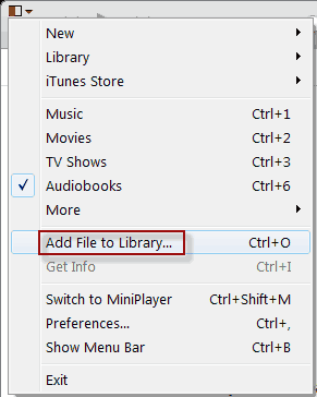 Click Add File to Library