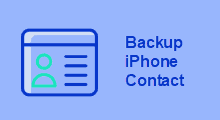 backup iPhone contacts