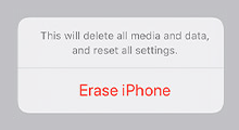 Erase iPhone without passcode