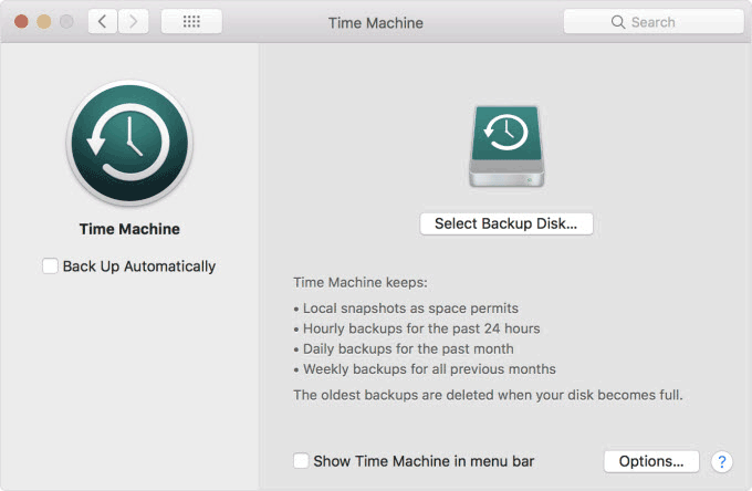 Back up your Mac hard drive