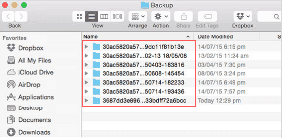 View iTunes backup files on Mac
