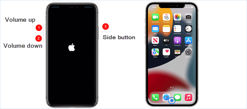 force restart iPhone to fix flashing Apple logo