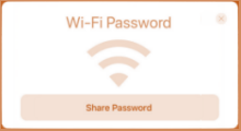 Share WiFi password from Mac to iPhone