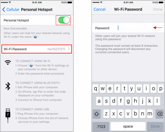 Change Wi-Fi Hotspot Password