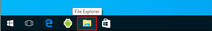 open File Explorer in Windows 10