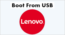 Boot lenovo from USB