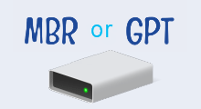 Check hard drive uses mbr or gpt