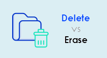 Delete files vs erase files