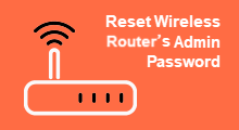 Find reset and change password of router