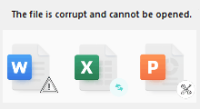 Fix corrupted Office Word/Excel/PPT file