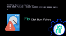 Fix disk boot failure