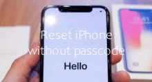 Reset iPhone without passcode