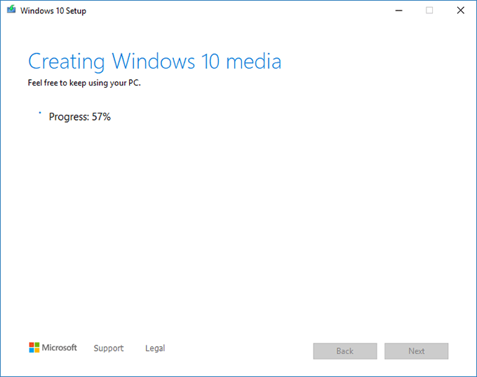 creating bootable Windows usb