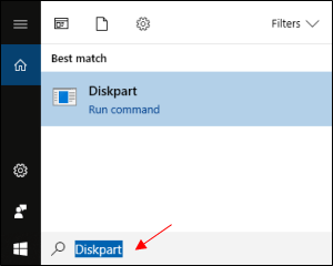 Open Diskpart.exe