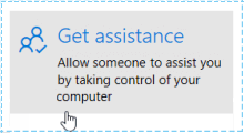 Gain assistance via remote connection