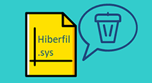 Delete hiberfil.sys file in Windows pc