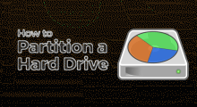 Partition a hard drive