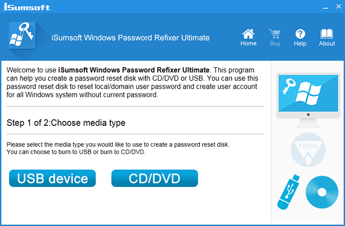 Create a bootable password reset disk
