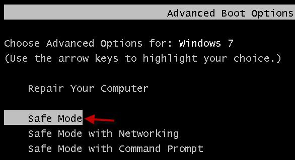 Boot computer into Safe Mode