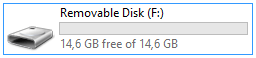 Removable disk get full space