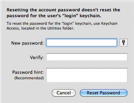 Type your new password