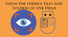 Show the hidden files/folders of USB device