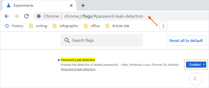 Enable Password Leak Detection