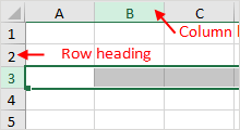 Insert multiple rows or columns