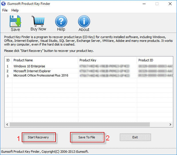 find and backup Office 2016 product key