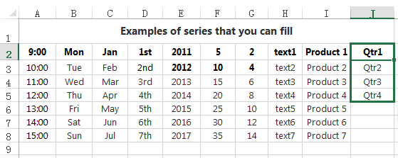 Type a value for series