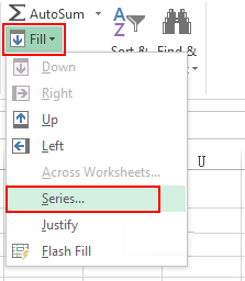 Autofill date or number using Fill command