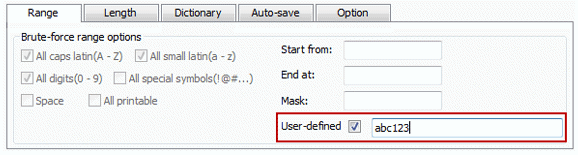 Check user-defined
