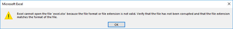 excel cannot open the file error