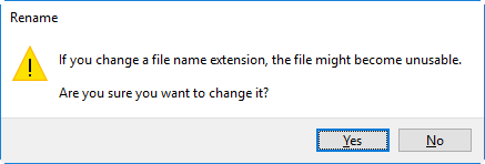 Change Word file name extension to zip