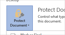 protect word document with editing restrictions