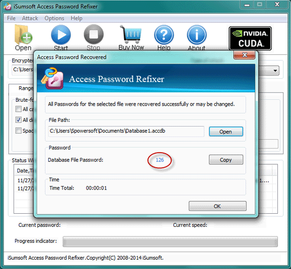 Access Password Recovered