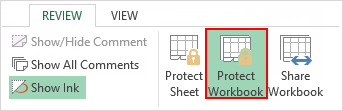 Unlock a protected workbook