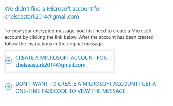 create a microsoft account for gmail