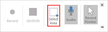 Select area you want to record