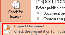 remove personal information from powerpoint