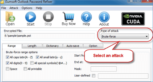 Select types of attack