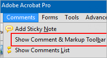 add comments to a pdf document