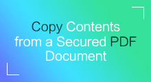 copy protected contents of pdf file