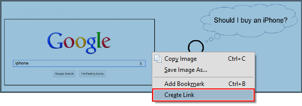 Create link for images